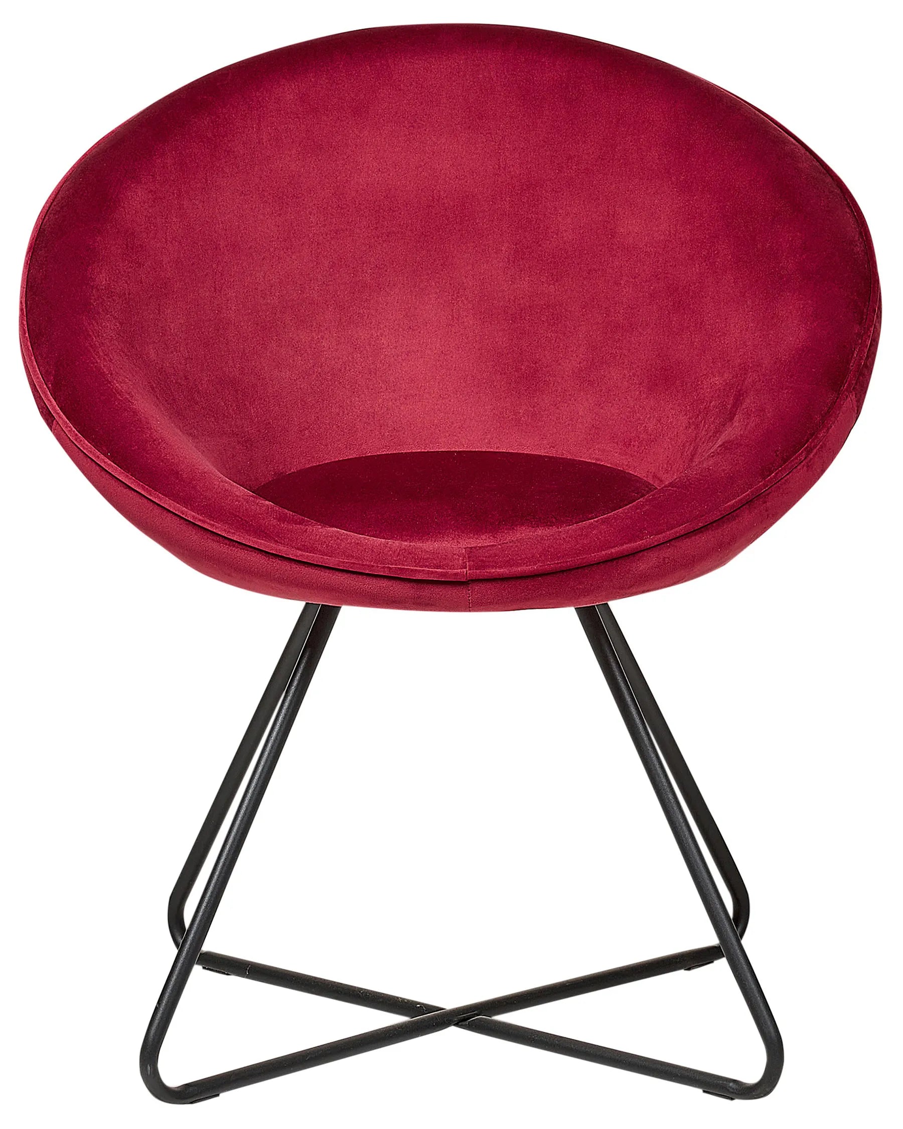 Dining Chair FLOBY II Velvet Red