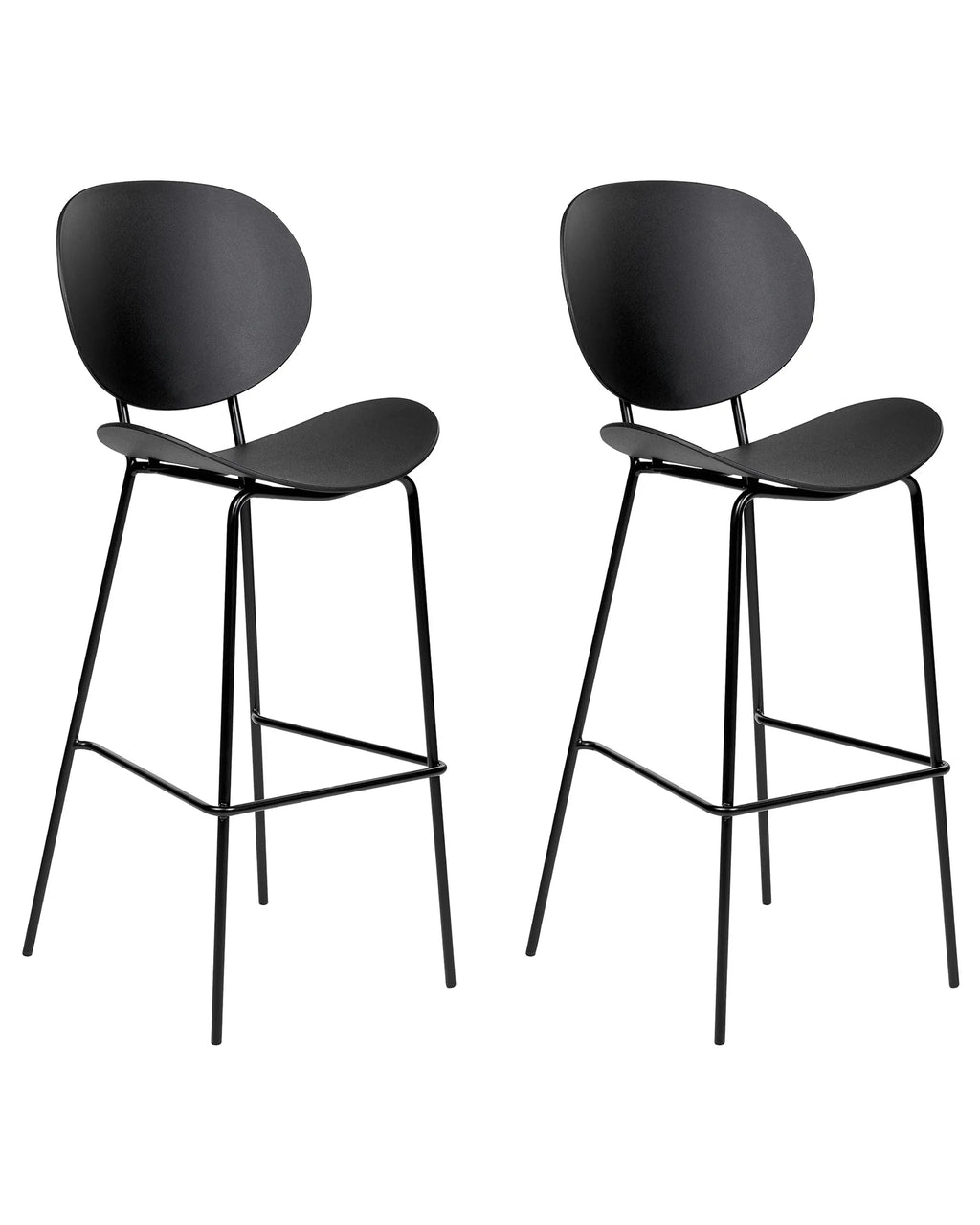 Set of 2 Bar Chairs SHONTO Black