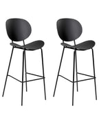 Set of 2 Bar Chairs SHONTO Black