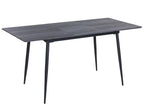 Extending Dining Table TONA Grey 120 160 cm 80 cm — main product view