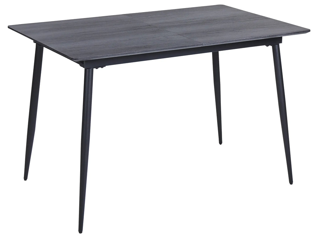 Extending Dining Table TONA Grey 120 160 cm 80 cm — front product view