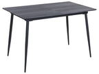 Extending Dining Table TONA Grey 120 160 cm 80 cm — front product view