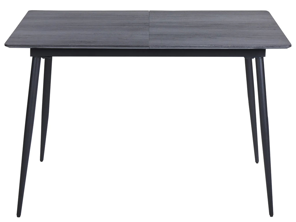 Extending Dining Table TONA Grey 120 160 cm 80 cm — side product view