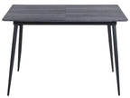 Extending Dining Table TONA Grey 120 160 cm 80 cm — side product view
