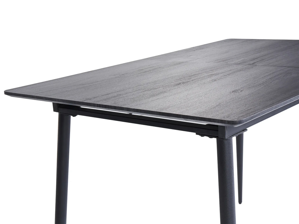 Extending Dining Table TONA Grey 120 160 cm 80 cm — close-up detail