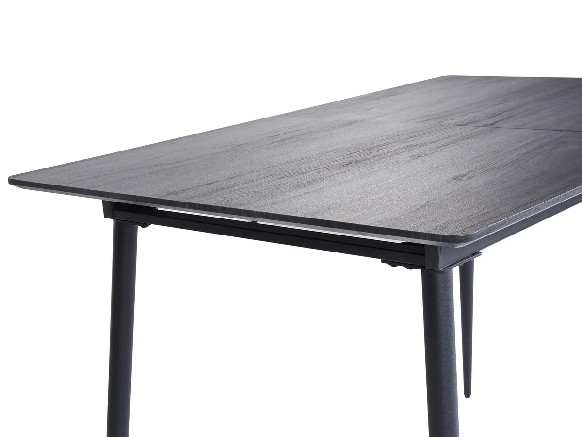 Extending Dining Table TONA Grey 120 160 cm 80 cm — close-up detail