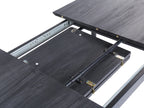 Extending Dining Table TONA Grey 120 160 cm 80 cm — material and finish detail