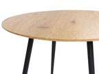 Dining Table SOMA Light Brown 100 cm 100 cm — front product view