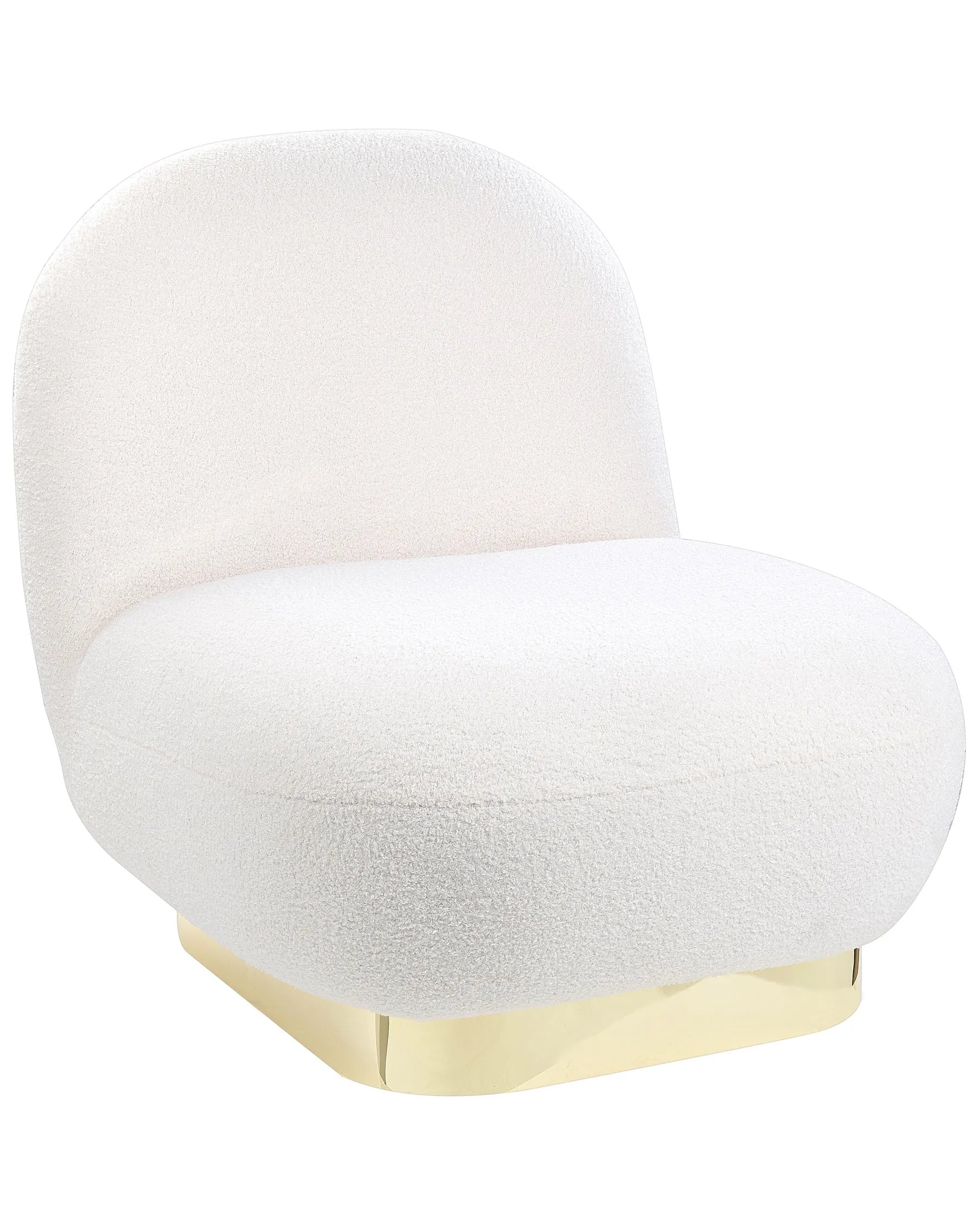 Armchair LOVIISA Boucle White