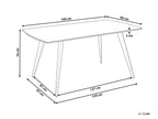 Dining Table MOSSLE Black 160 cm 90 cm