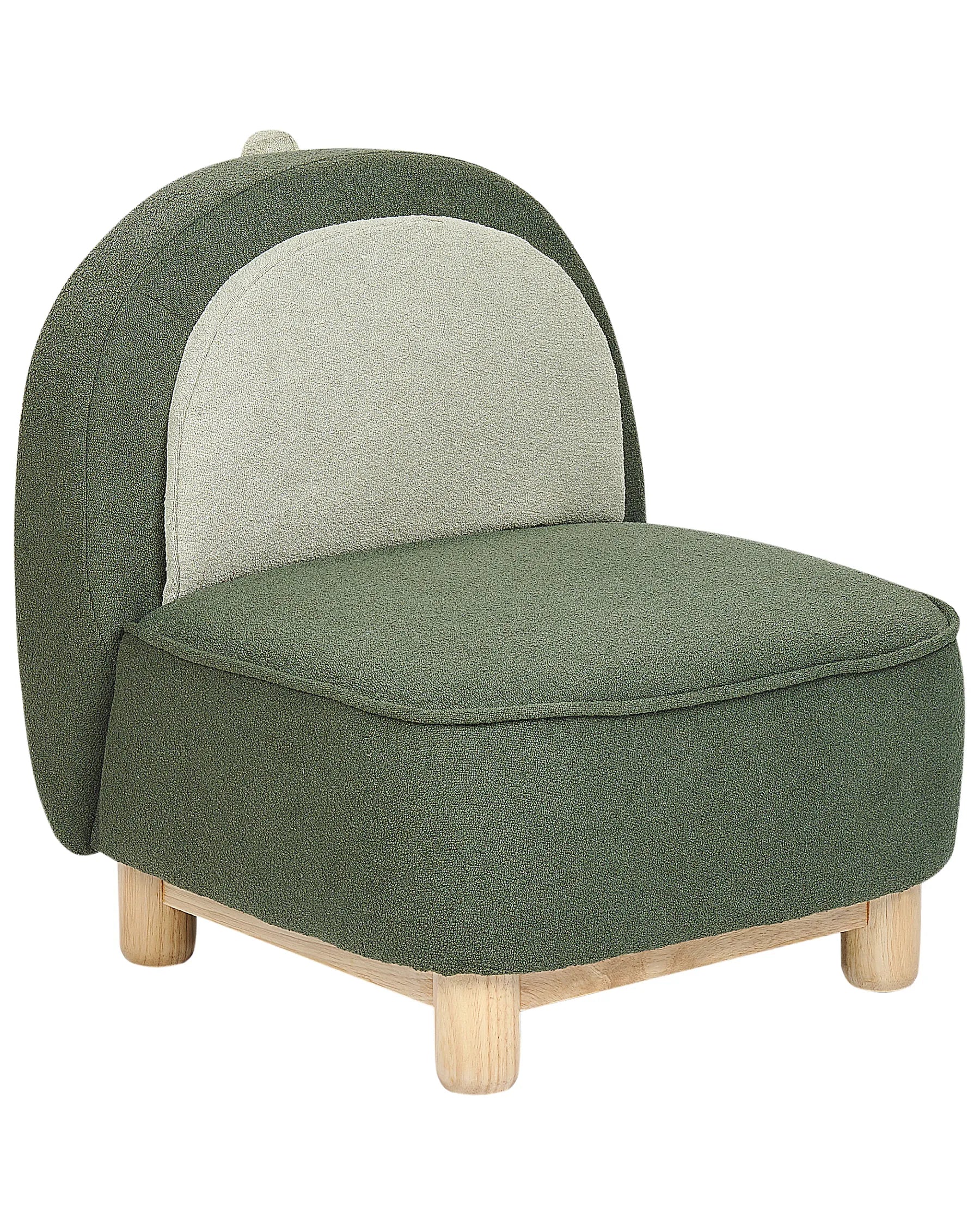 Kids Armchair Dinosaur FABORG Fabric Dark Green