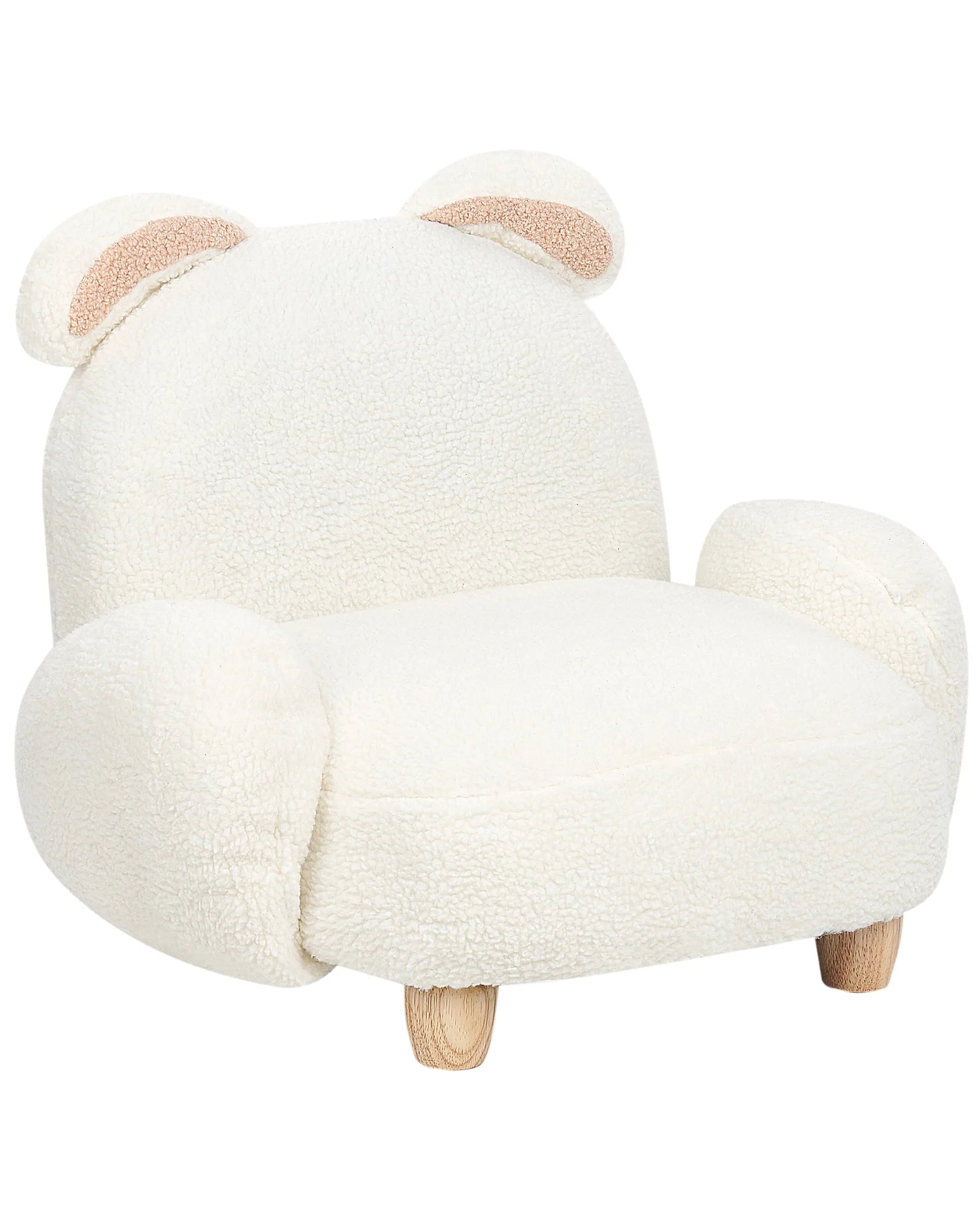 Kids Armchair Rabbit KANNA Boucle Off-White