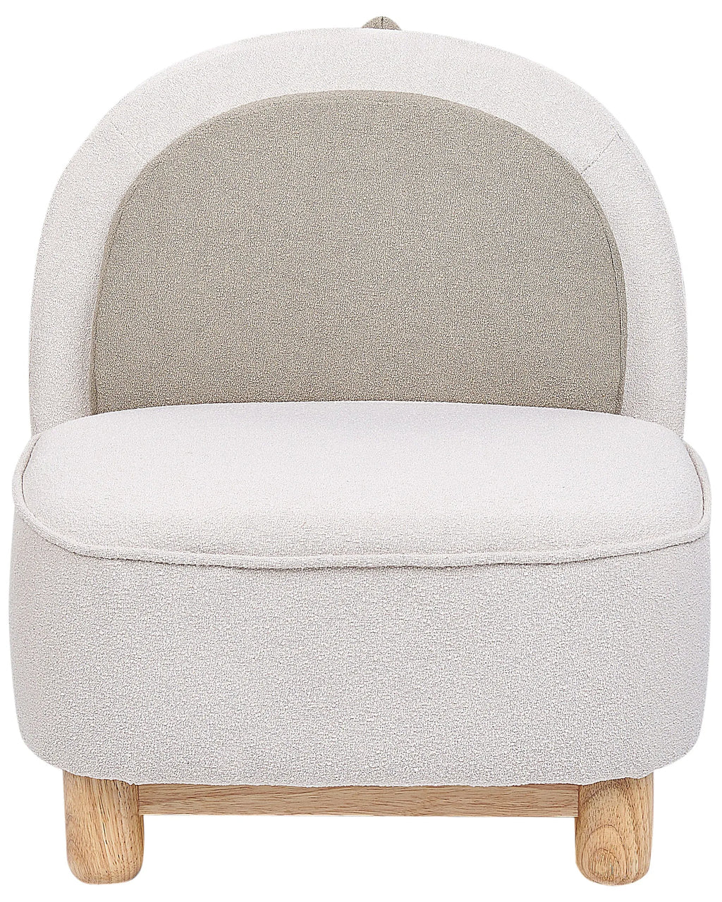 Kids Armchair Dinosaur FABORG Fabric Light Beige