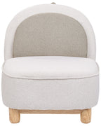 Kids Armchair Dinosaur FABORG Fabric Light Beige