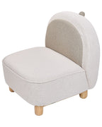 Kids Armchair Dinosaur FABORG Fabric Light Beige
