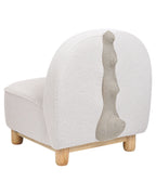 Kids Armchair Dinosaur FABORG Fabric Light Beige