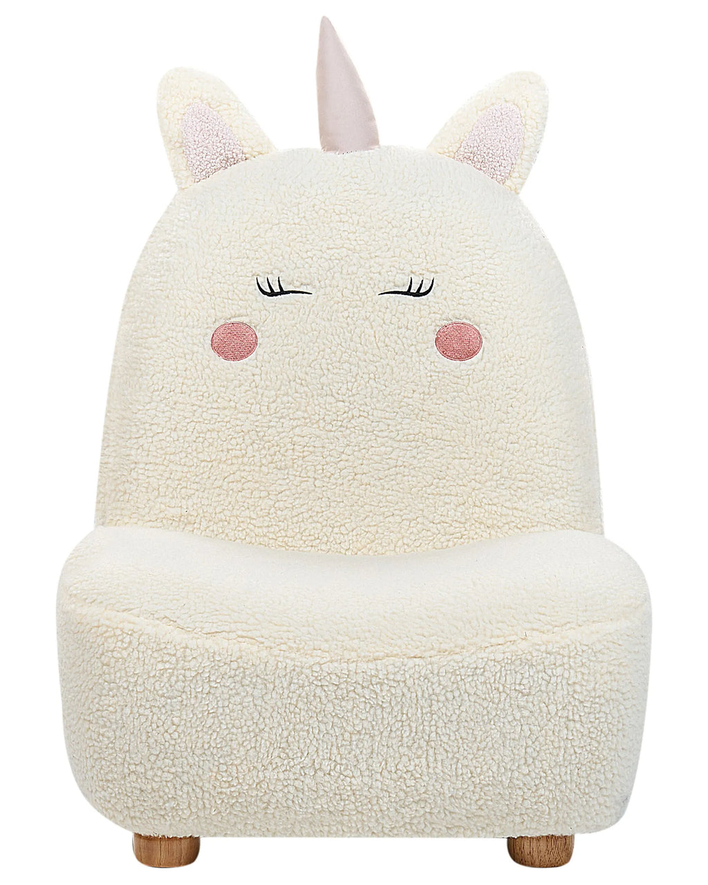 Kids Armchair Unicorn LULEA Boucle Off-White