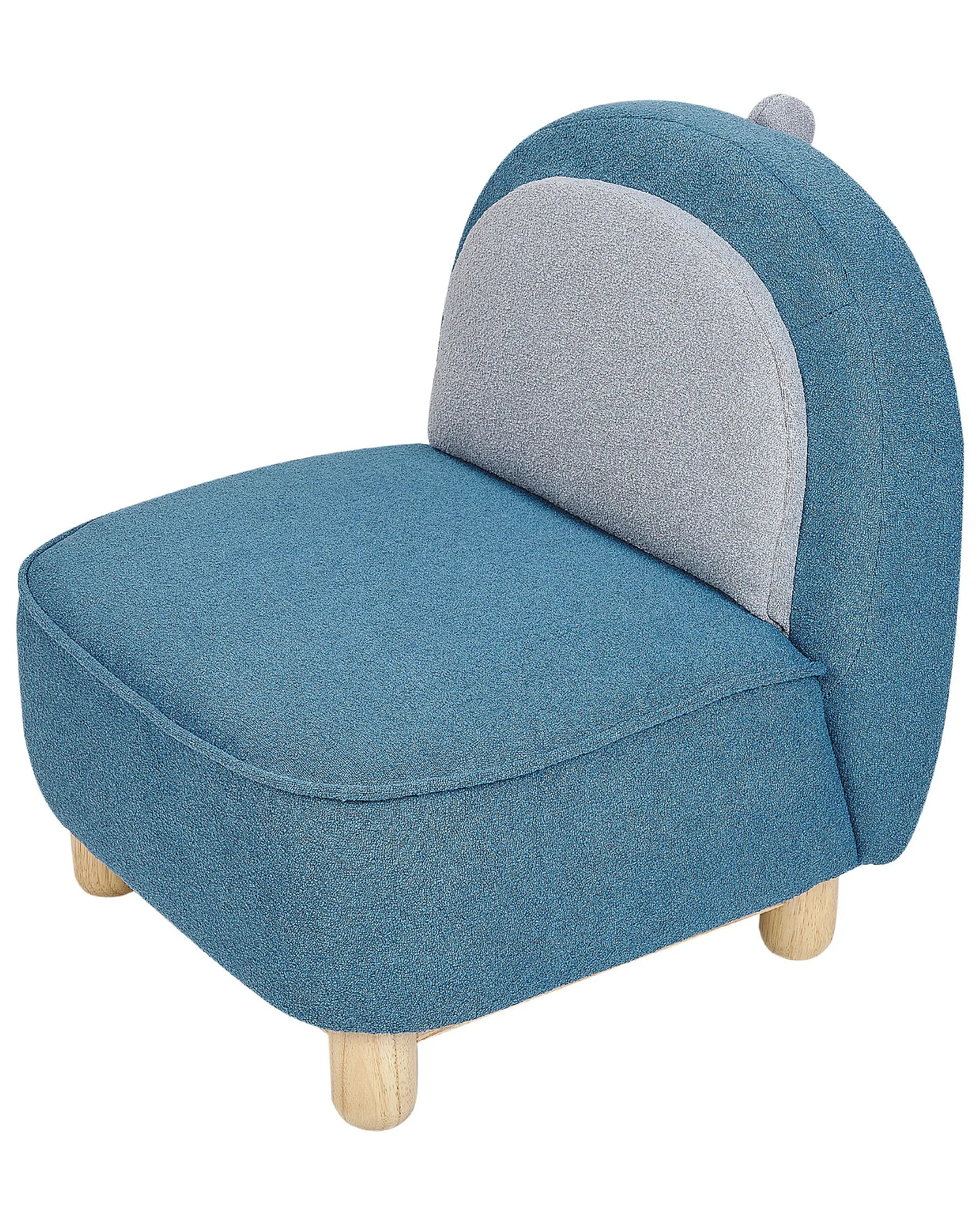 Kids Armchair Dinosaur FABORG Fabric Blue