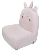 Kids Armchair Unicorn LULEA Boucle Pastel Pink