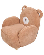 Kids Armchair Teddy Bear BOO Boucle Brown
