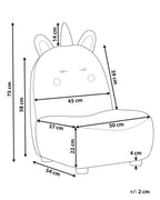 Kids Armchair Unicorn LULEA Boucle Off-White