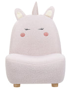 Kids Armchair Unicorn LULEA Boucle Pastel Pink