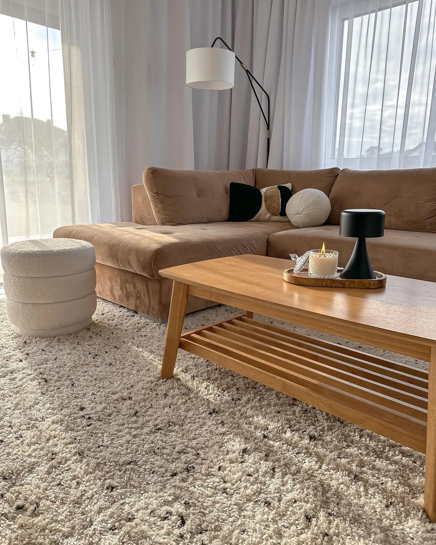 Coffee Table TULARE Light Brown