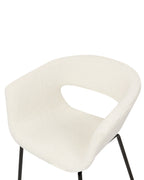 Set of 2 Dining Chairs ELMA Boucle Off-White