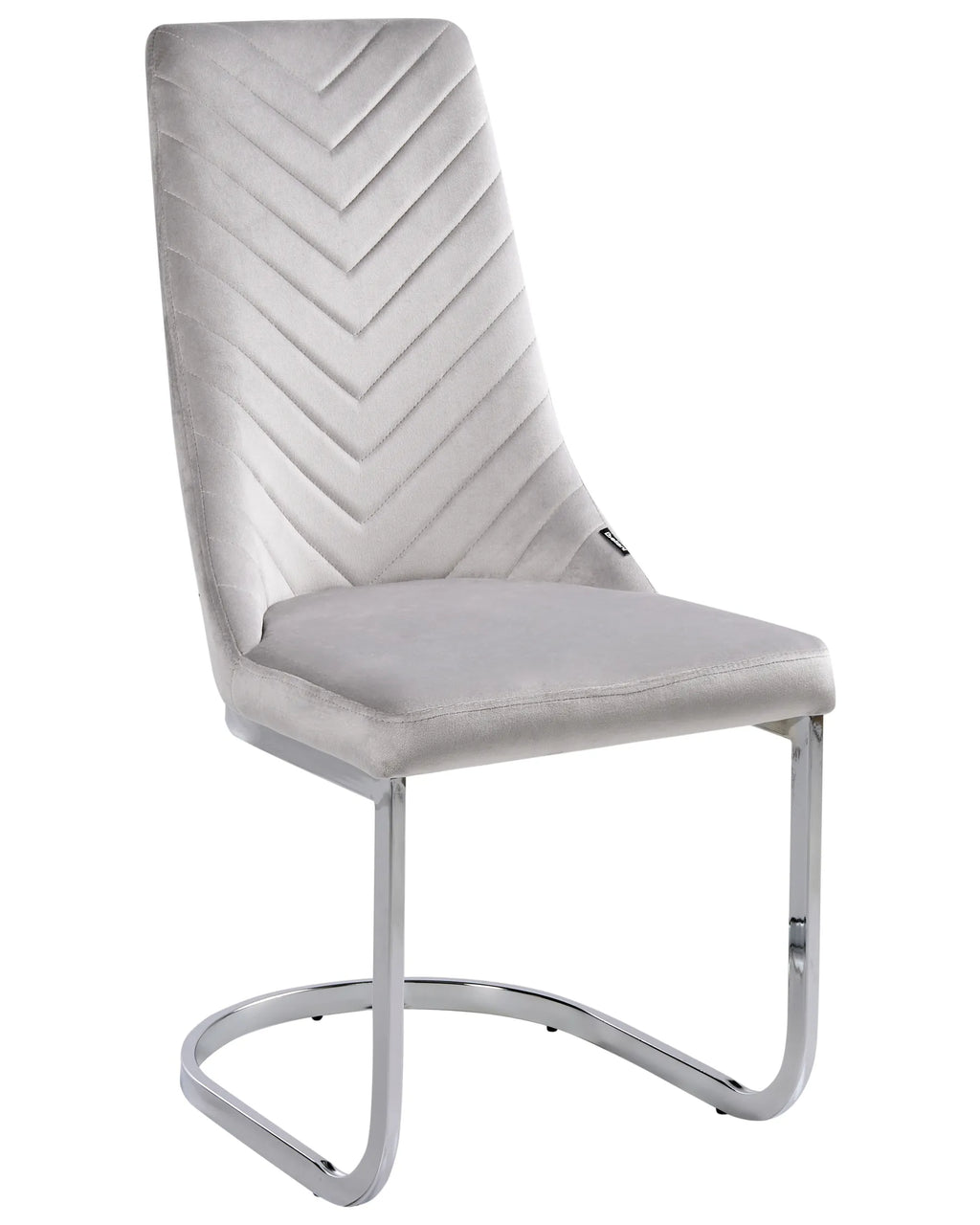 Set of 2 Dining Chairs ALTOONA Velvet Grey