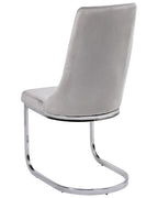 Set of 2 Dining Chairs ALTOONA Velvet Grey