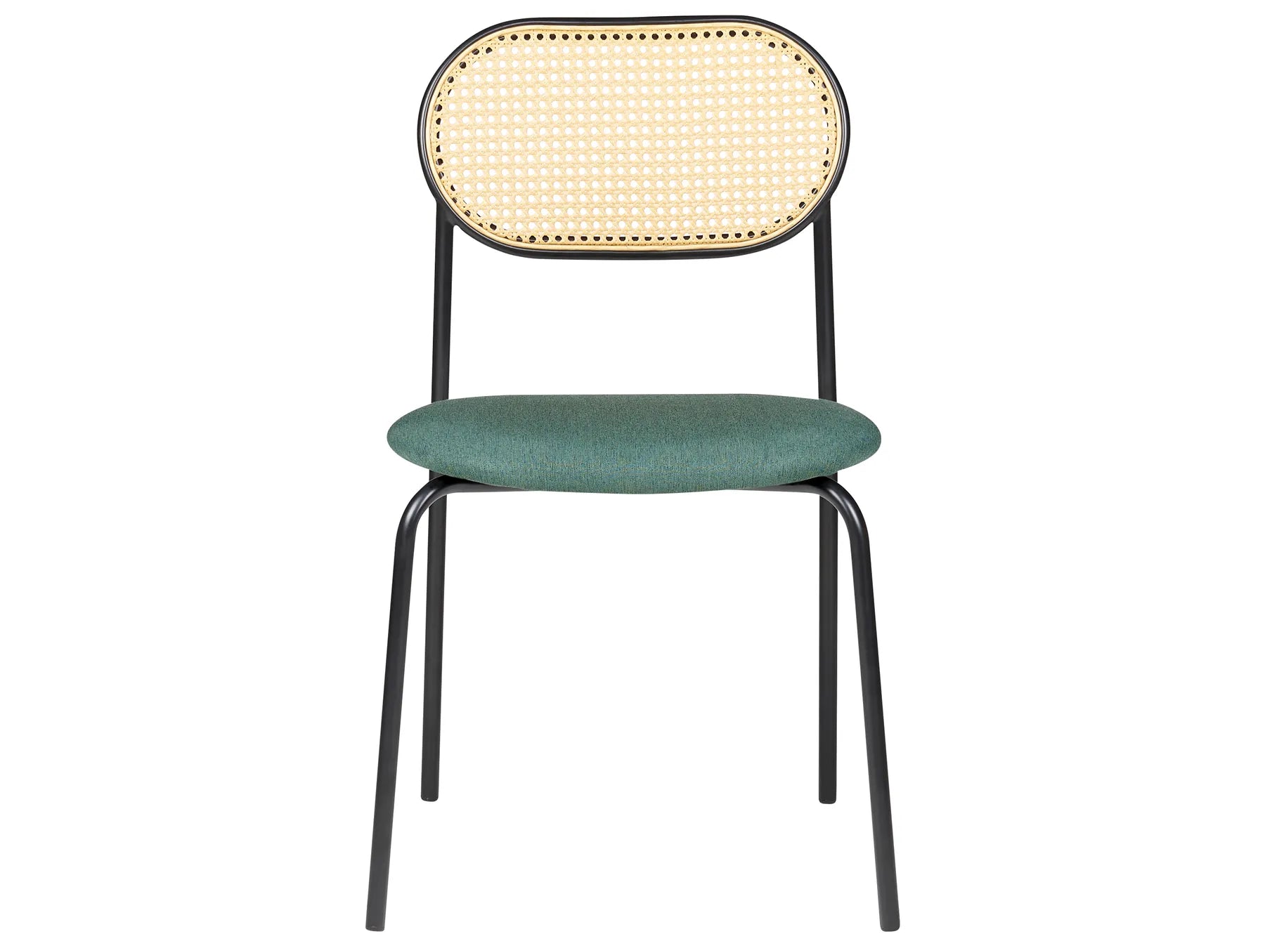 Set of 2 Dining Chairs ADAVER Metal Black