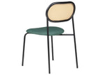 Set of 2 Dining Chairs ADAVER Metal Black