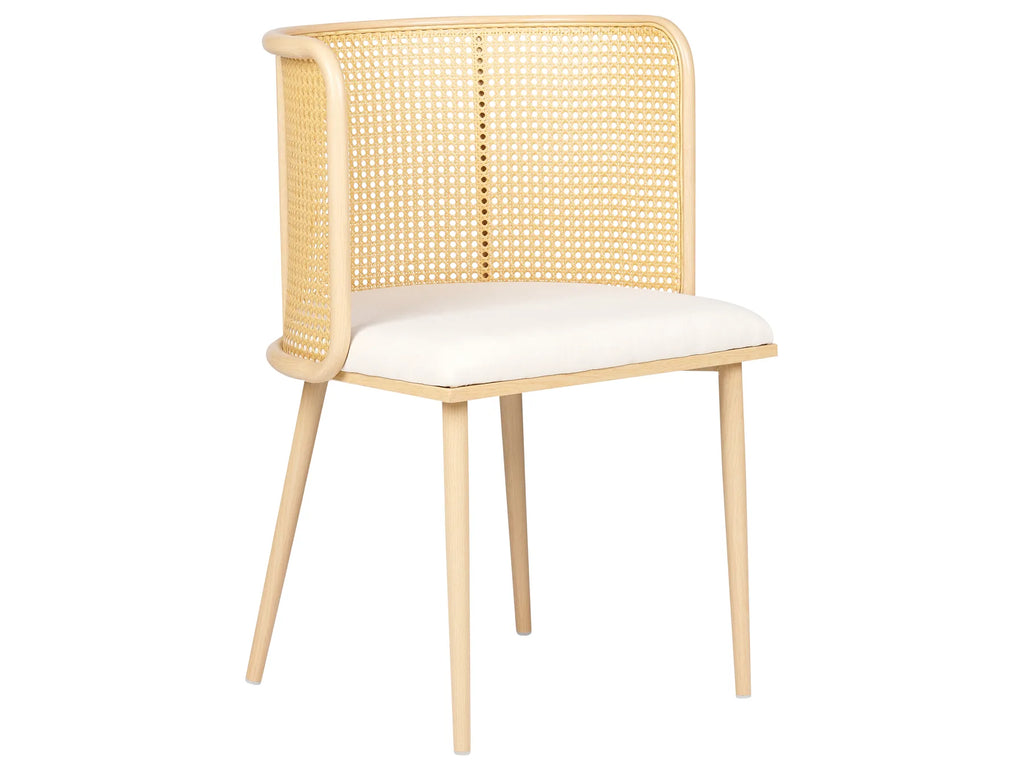 Set of 2 Dining Chairs KOBUK Metal Light Brown