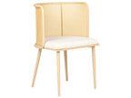 Set of 2 Dining Chairs KOBUK Metal Light Brown