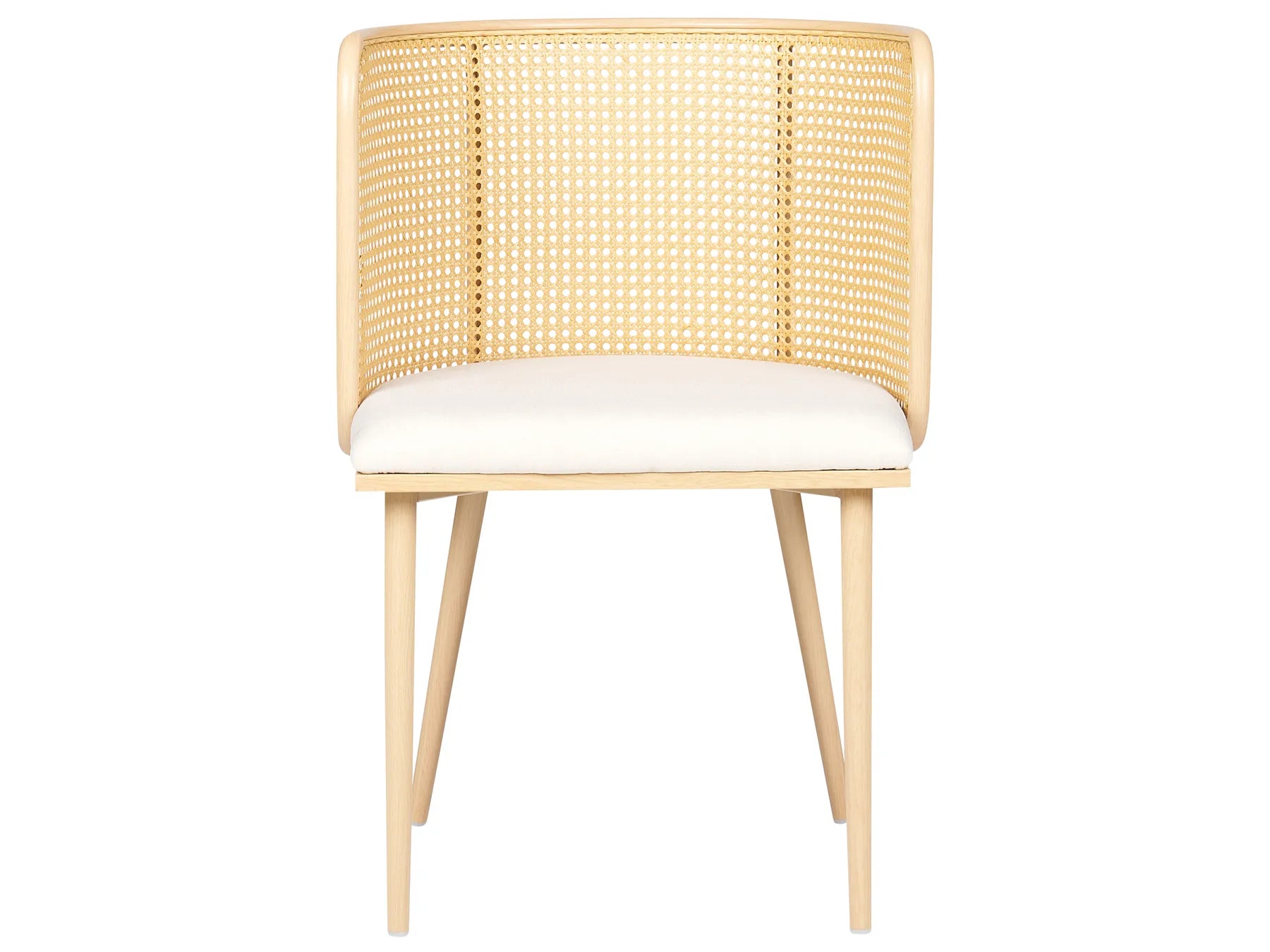 Set of 2 Dining Chairs KOBUK Metal Light Brown