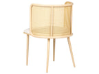 Set of 2 Dining Chairs KOBUK Metal Light Brown