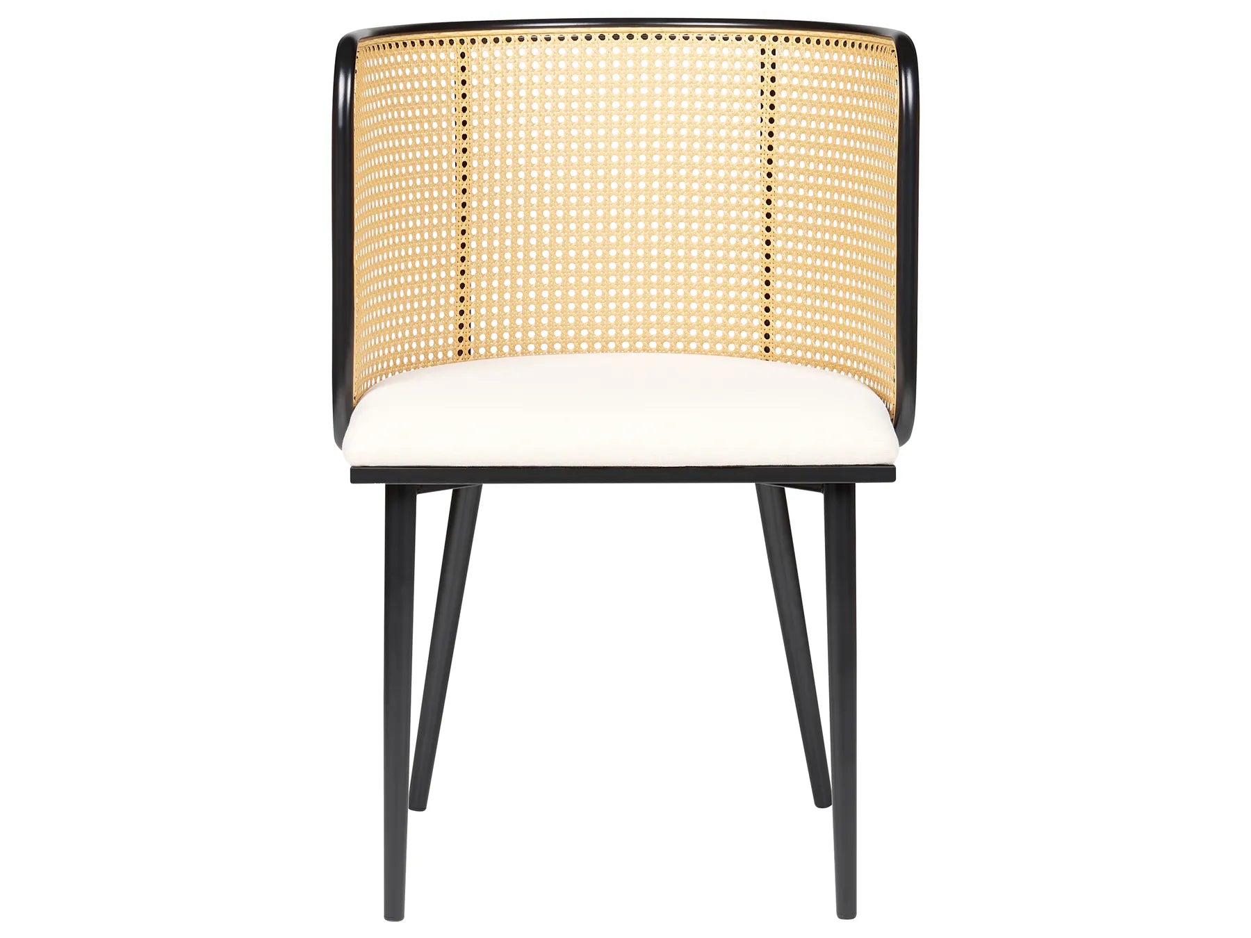 Set of 2 Dining Chairs KOBUK Metal Black