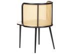 Set of 2 Dining Chairs KOBUK Metal Black