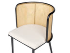 Set of 2 Dining Chairs KOBUK Metal Black