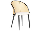 Set of 2 Dining Chairs CORNELL Metal Black