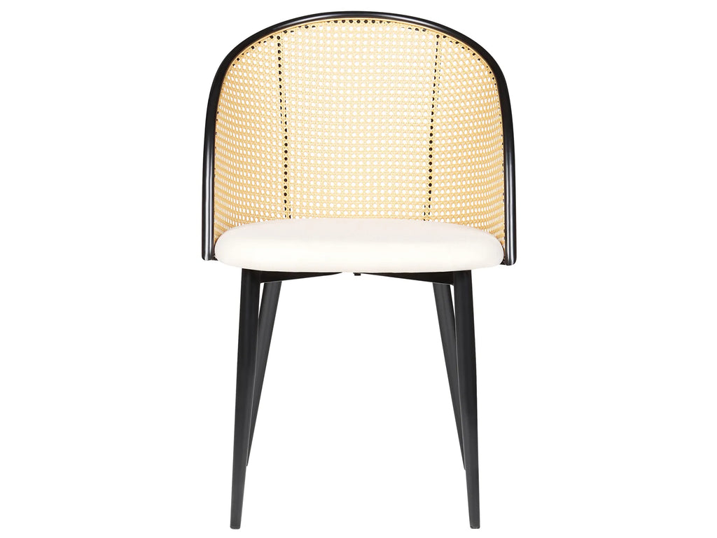 Set of 2 Dining Chairs CORNELL Metal Black