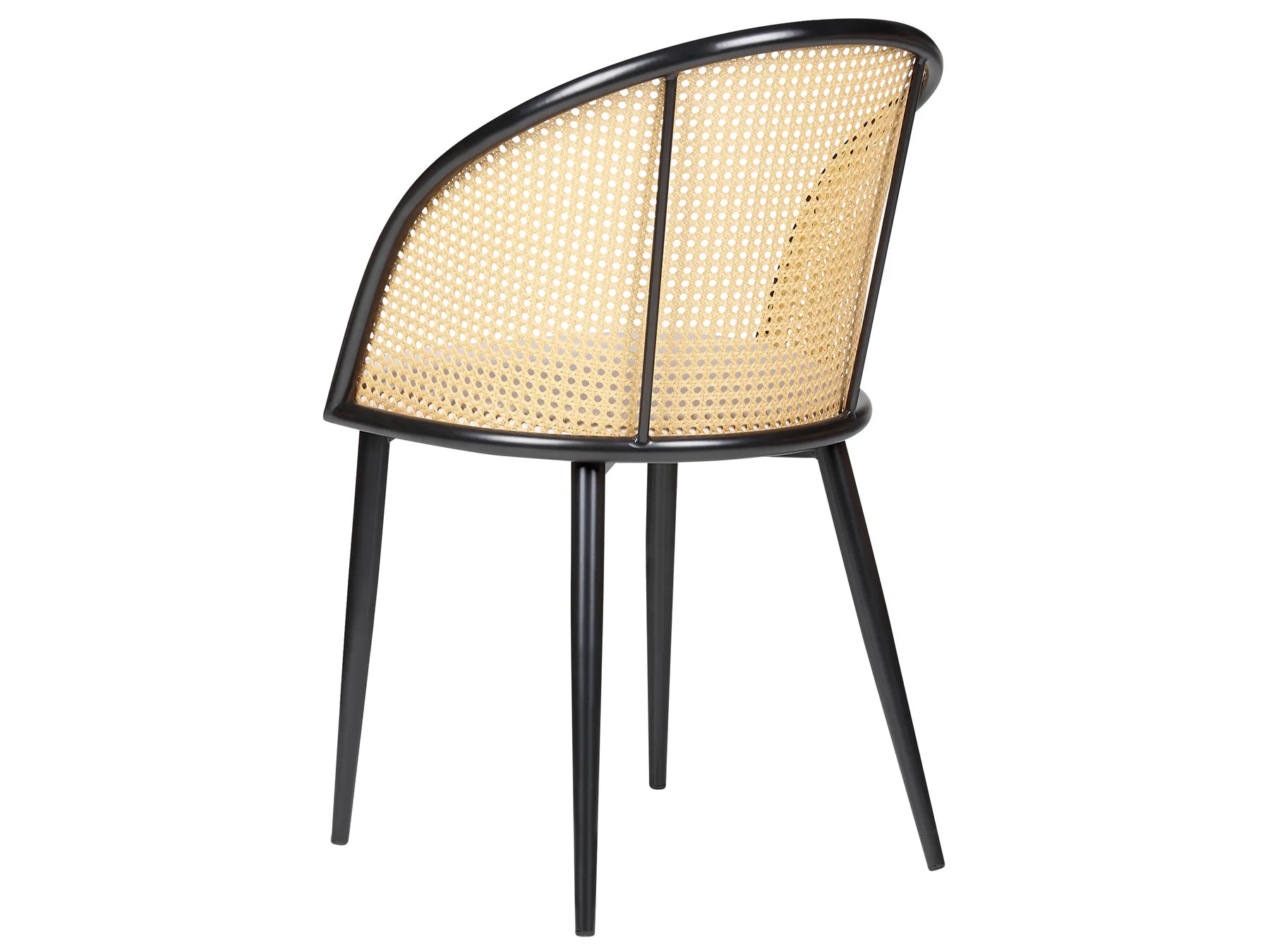 Set of 2 Dining Chairs CORNELL Metal Black