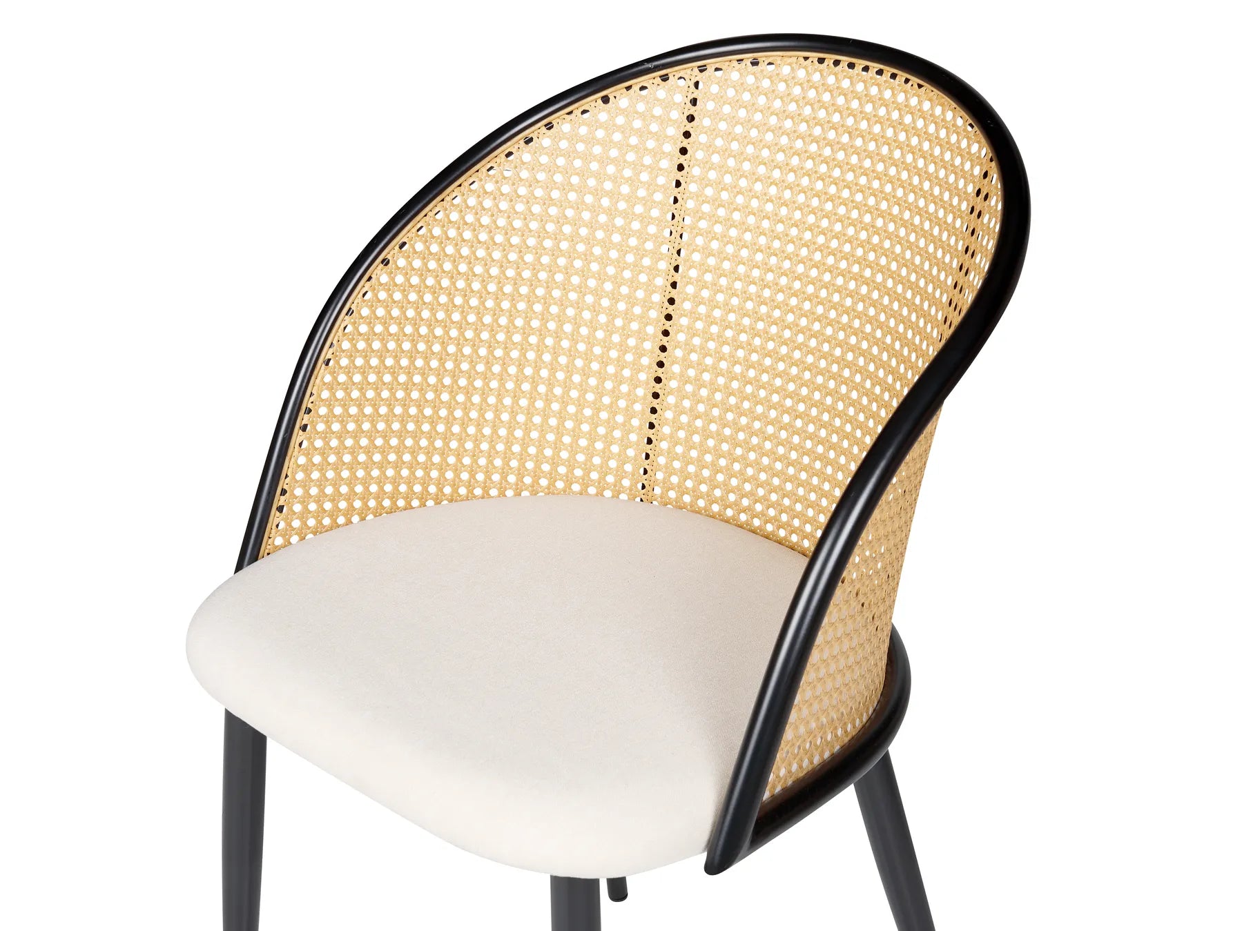 Set of 2 Dining Chairs CORNELL Metal Black