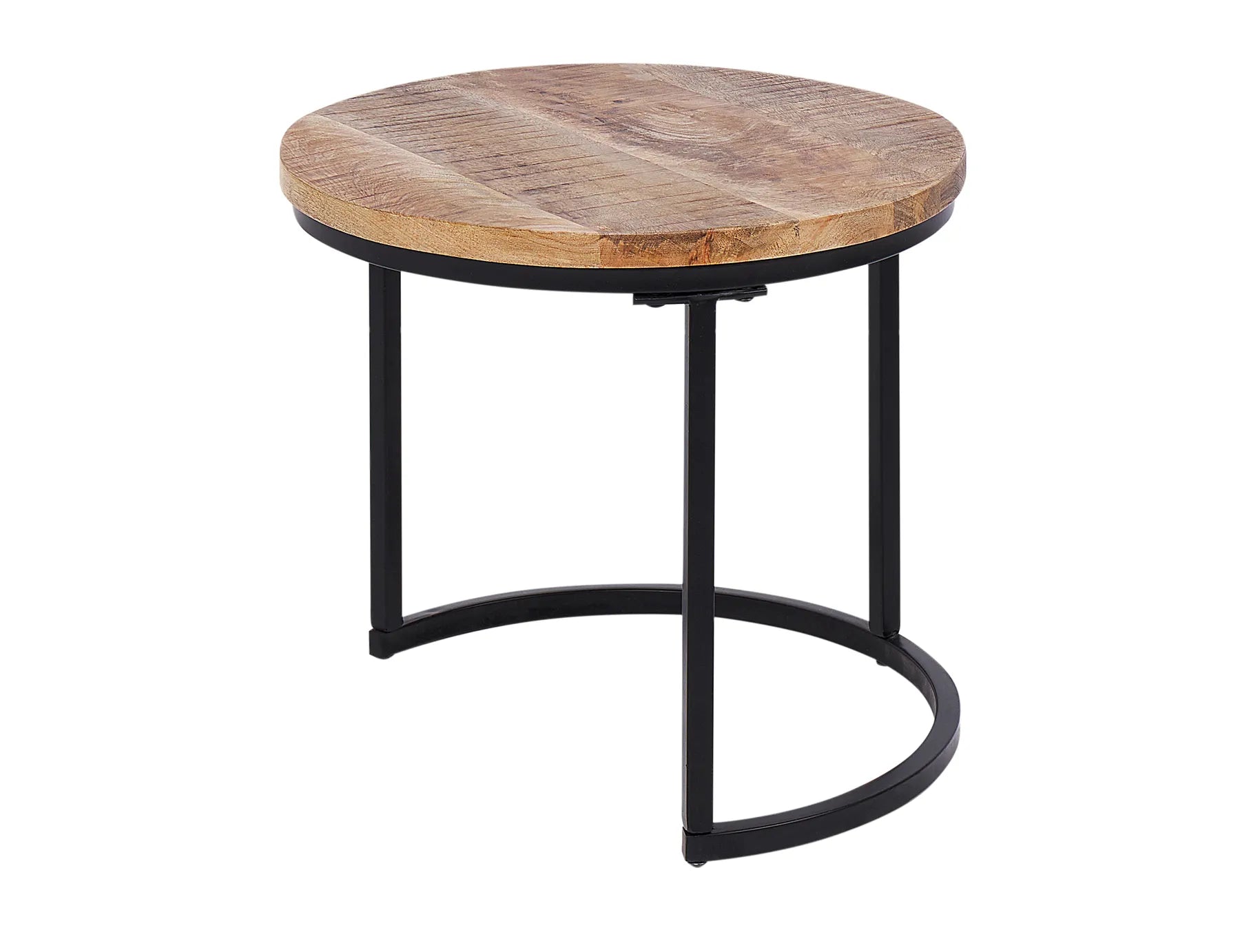Set of 2 Coffee Tables CLATON Brown