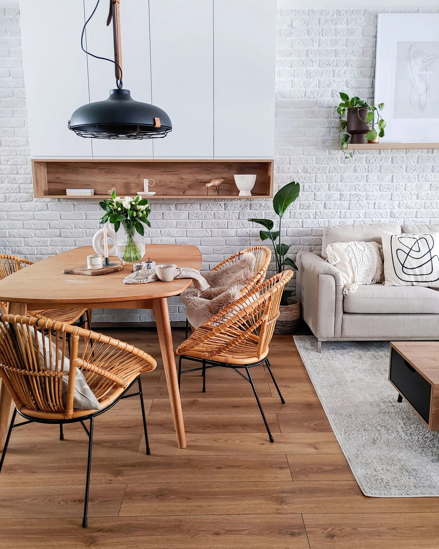 Dining Chair SARITA Rattan Natural