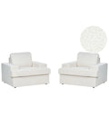 Set of 2 Armchairs ALLA Boucle Off-White