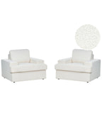 Set of 2 Armchairs ALLA Boucle Off-White