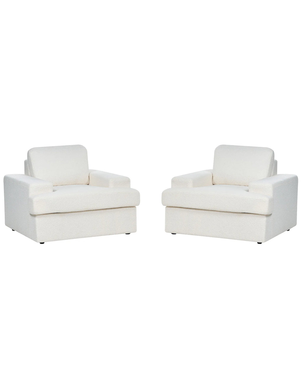 Set of 2 Armchairs ALLA Boucle Off-White