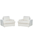 Set of 2 Armchairs ALLA Boucle Off-White