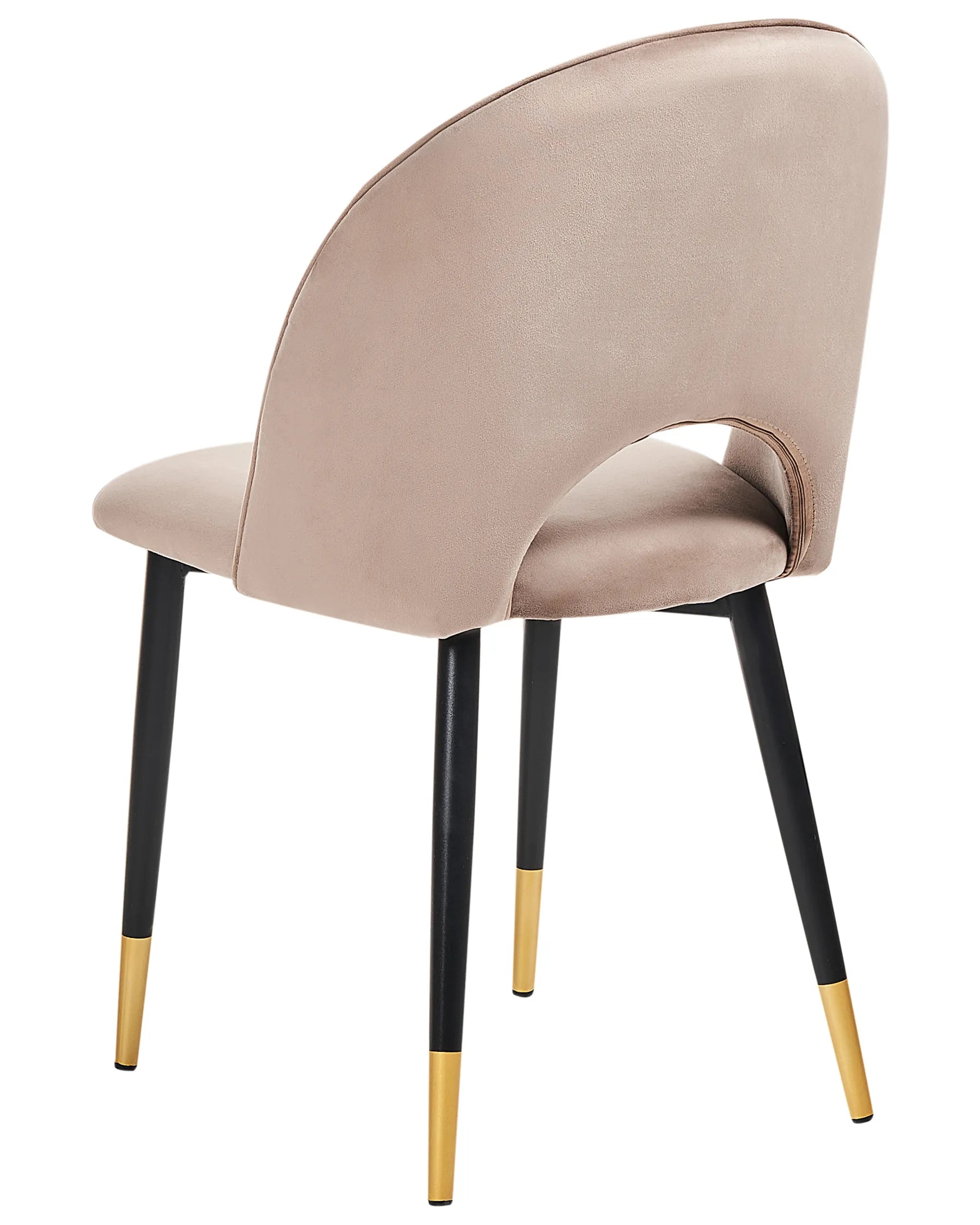 Set of 2 Dining Chairs MAGALIA Velvet Taupe